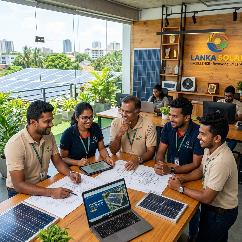 SolarGrid Lanka team of engineers